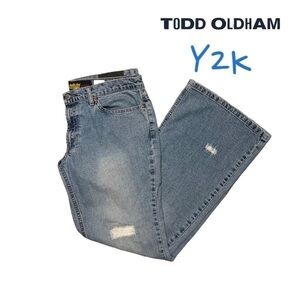 VINTAGE TODD OLDHAM DISTRESSED JEANS (JUNIOR) SIZE 13